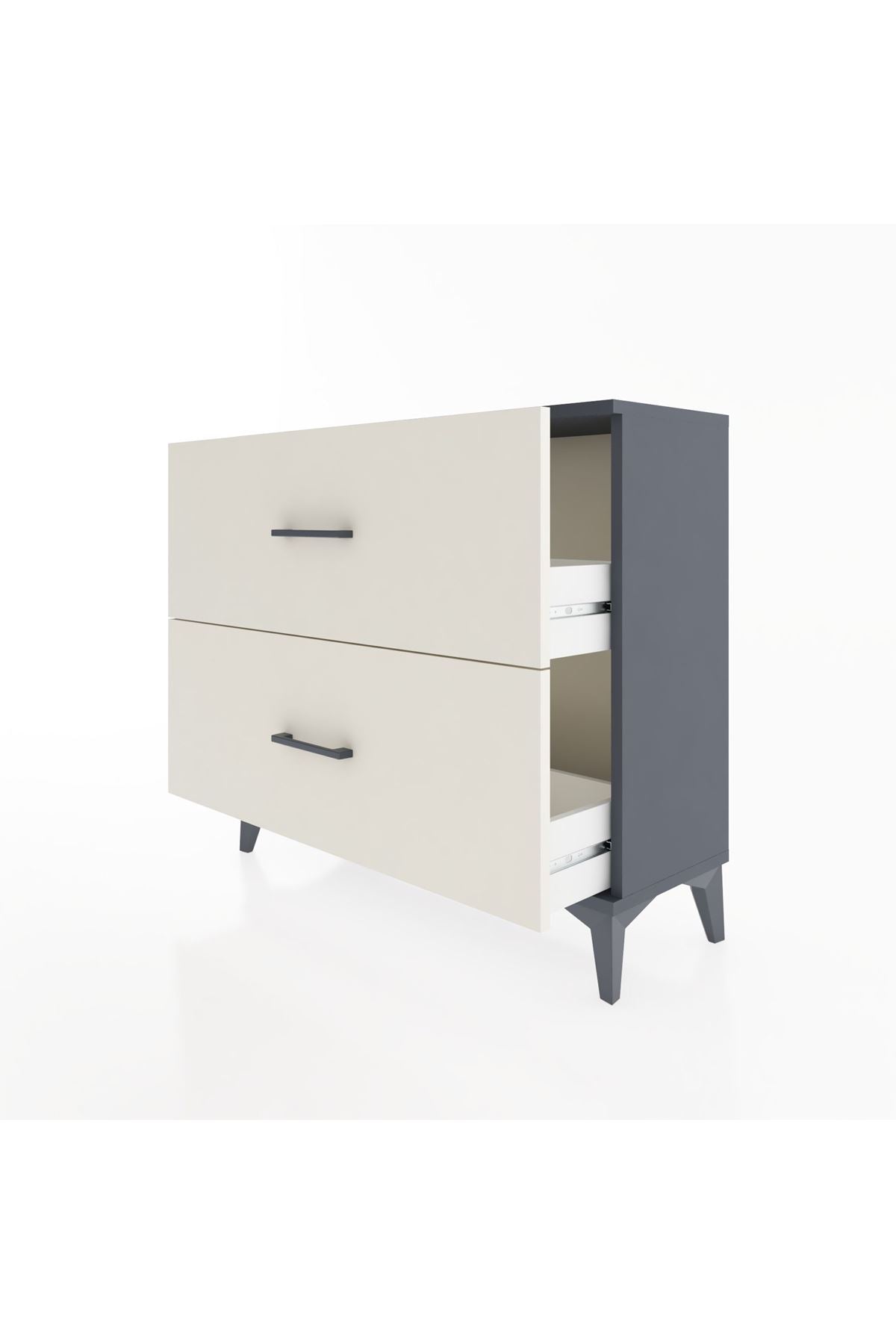Arges Şifonyer 2 Çekmeceli 88x30x80 - S03M008V4A