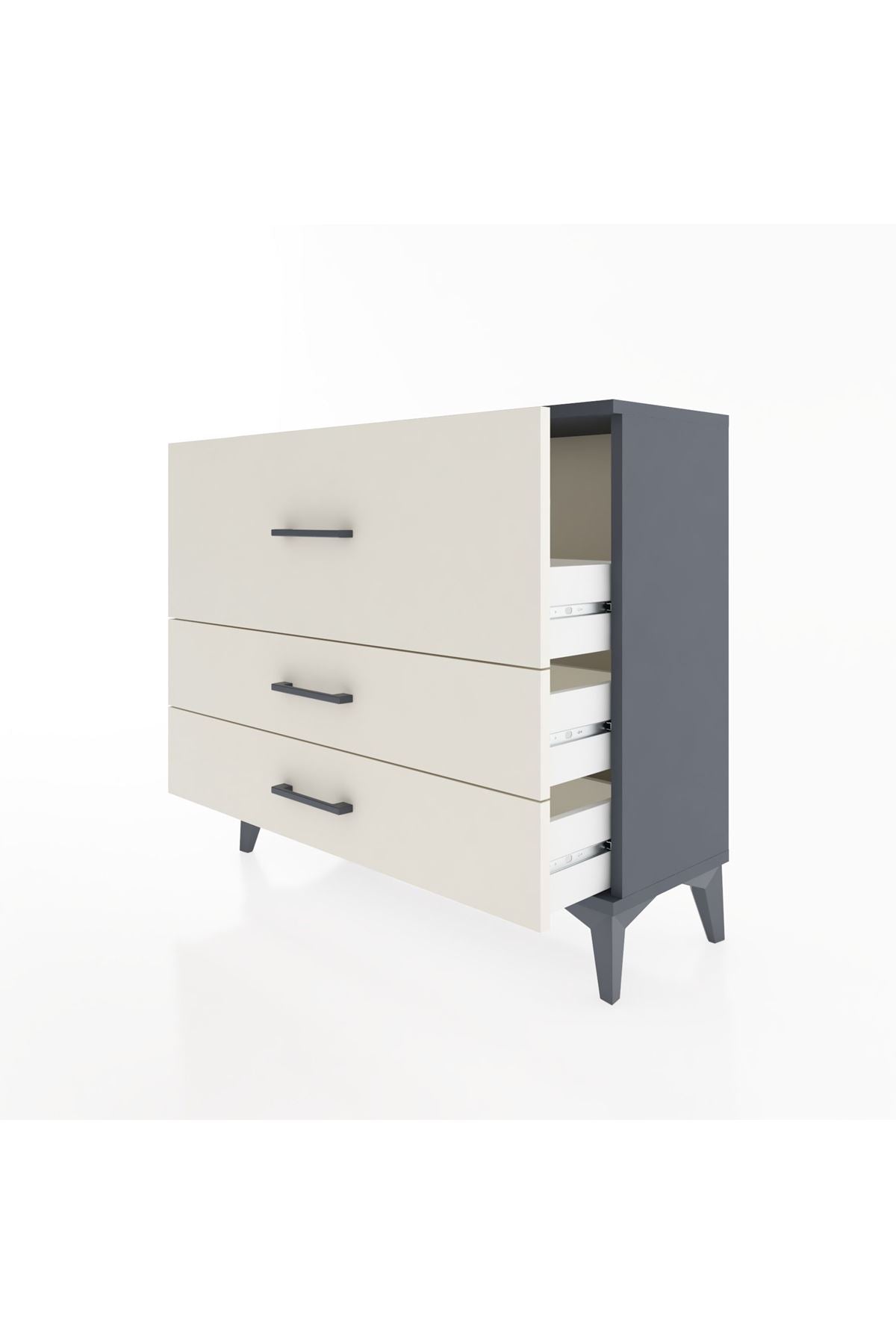 Arges Şifonyer 3 Çekmeceli 88x30x80 - S03M009V4A