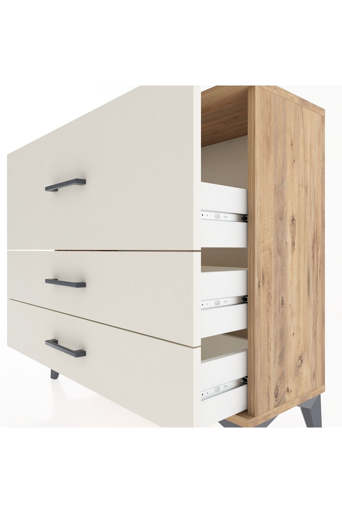 Arges Şifonyer 3 Çekmeceli 88x30x80 - S03M009V7A