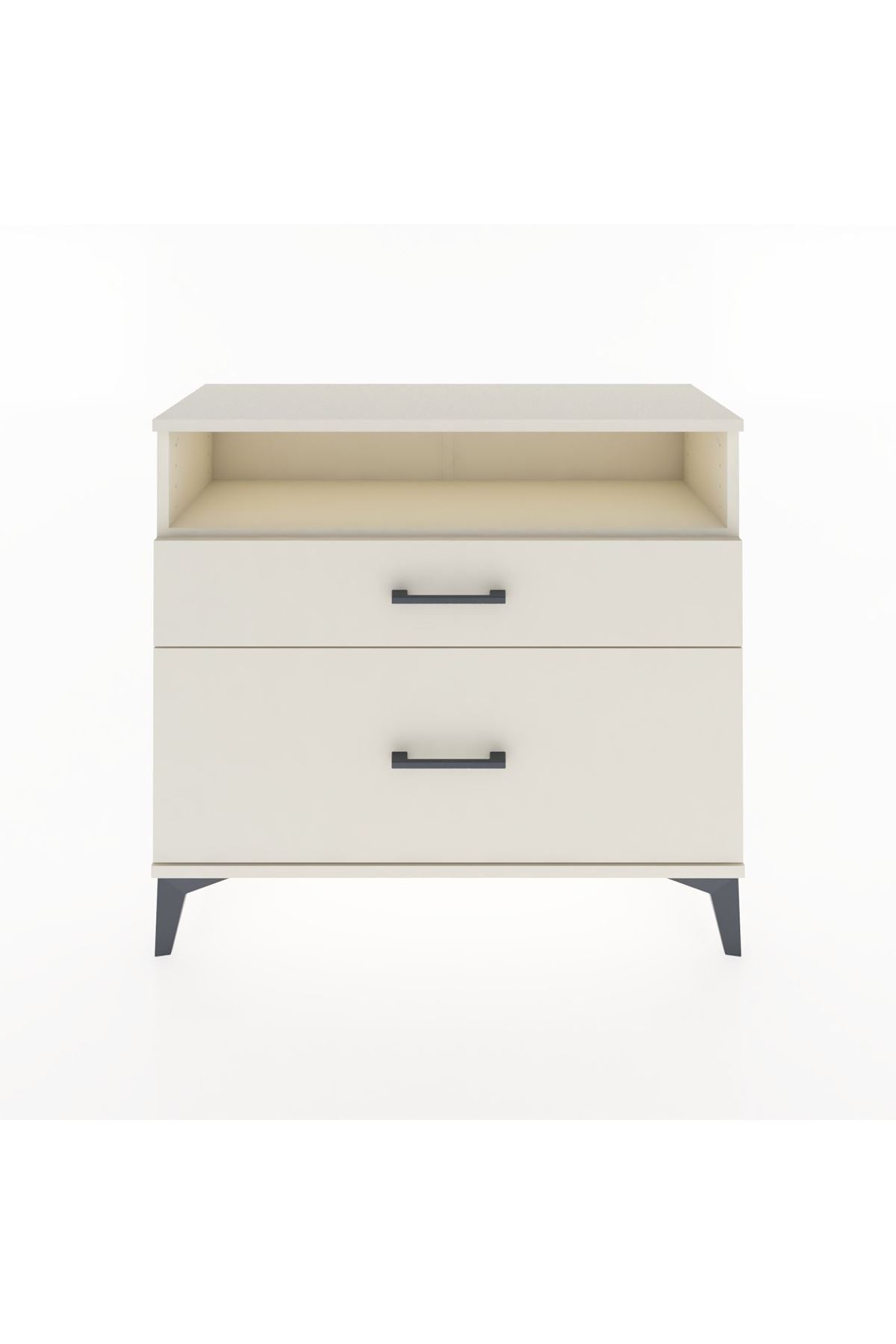 Arges Şifonyer Tek Raflı 2 Çekmeceli 88x30x80 - S03M011V1A