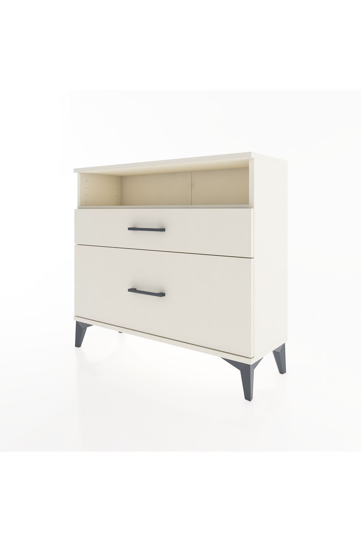 Arges Şifonyer Tek Raflı 2 Çekmeceli 88x30x80 - S03M011V1A