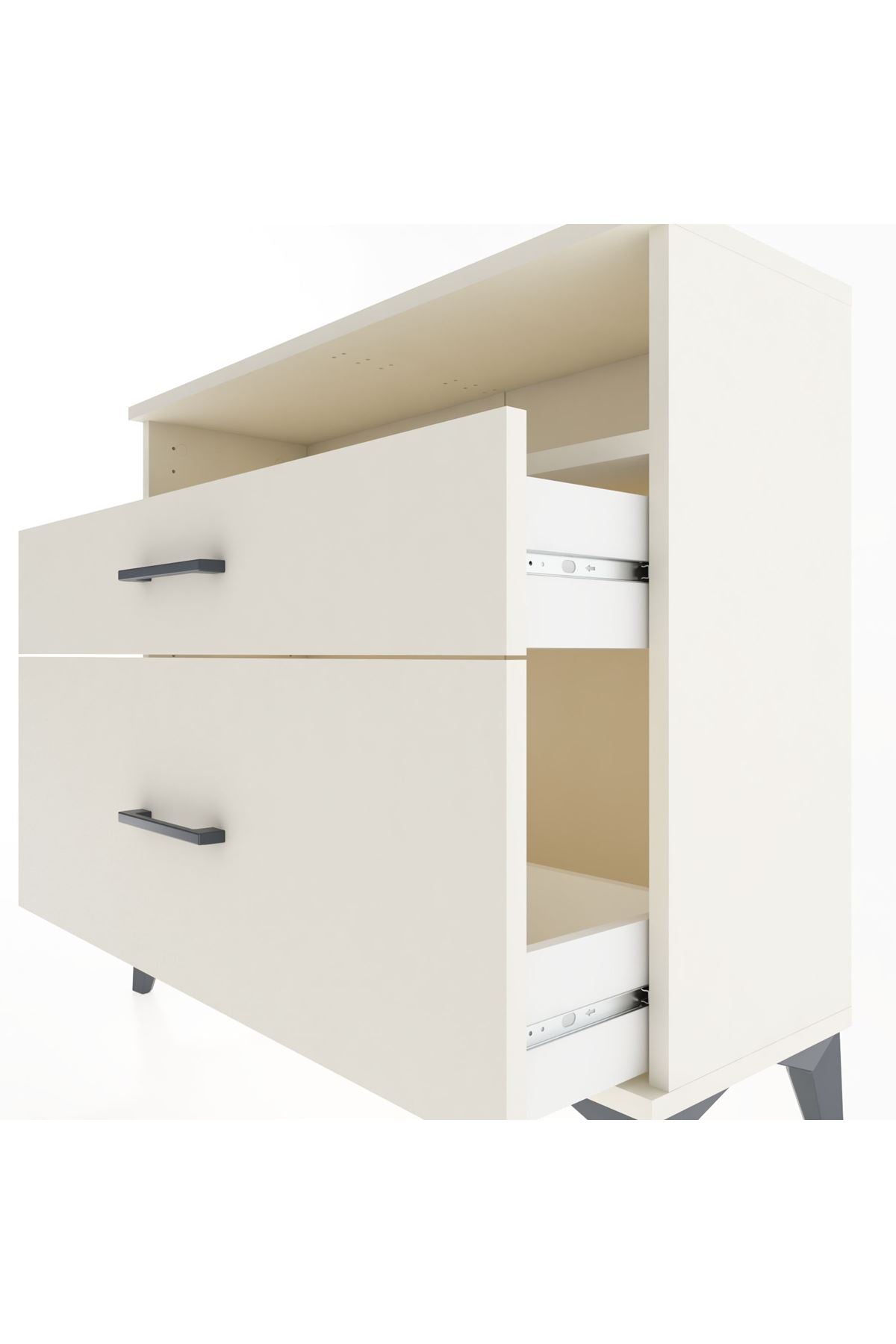 Arges Şifonyer Tek Raflı 2 Çekmeceli 88x30x80 - S03M011V1A