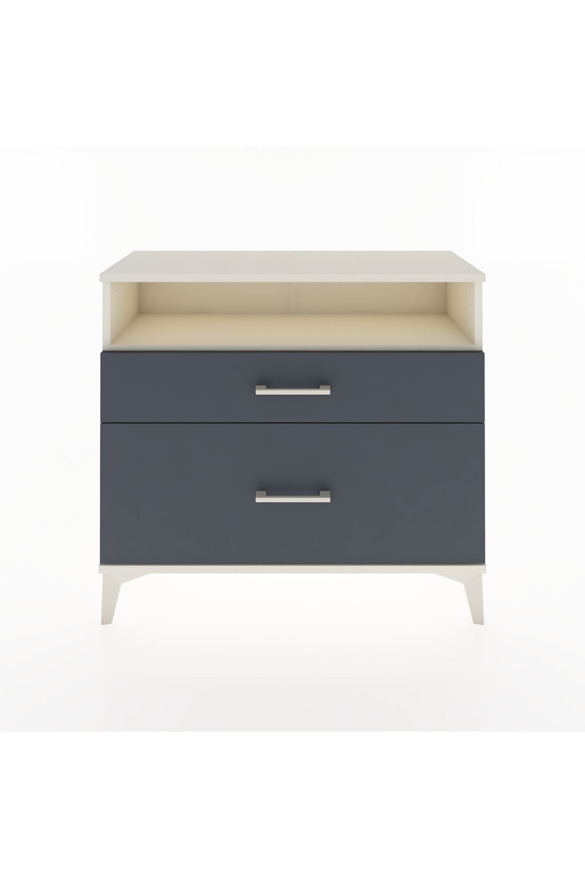 Arges Şifonyer Tek Raflı 2 Çekmeceli 88x30x80 - S03M011V2A