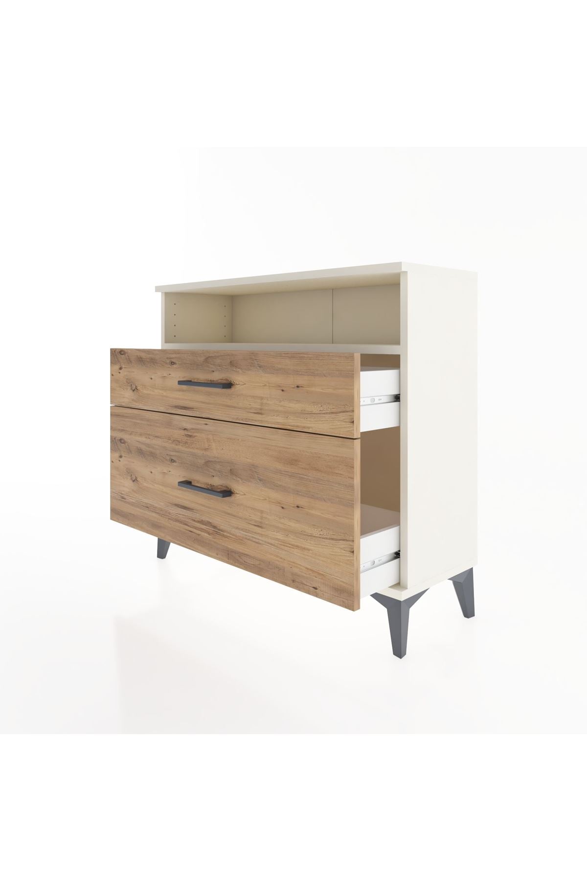 Arges Şifonyer Tek Raflı 2 Çekmeceli 88x30x80 - S03M011V3A