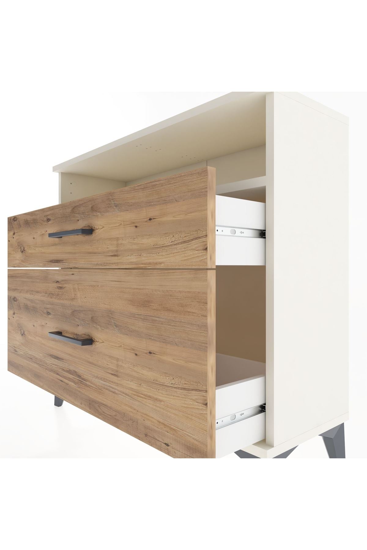 Arges Şifonyer Tek Raflı 2 Çekmeceli 88x30x80 - S03M011V3A