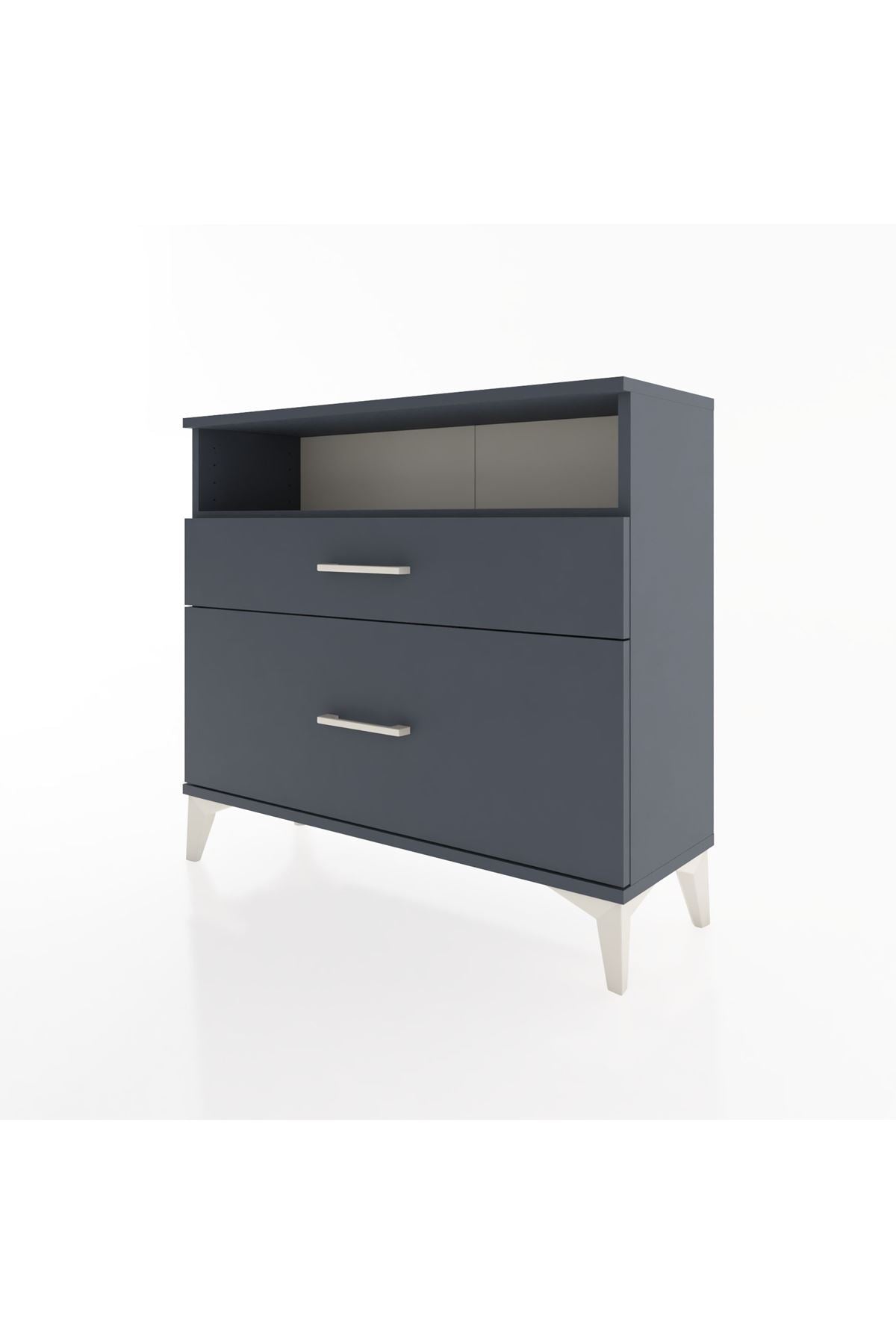 Arges Şifonyer Tek Raflı 2 Çekmeceli 88x30x80 - S03M011V5A