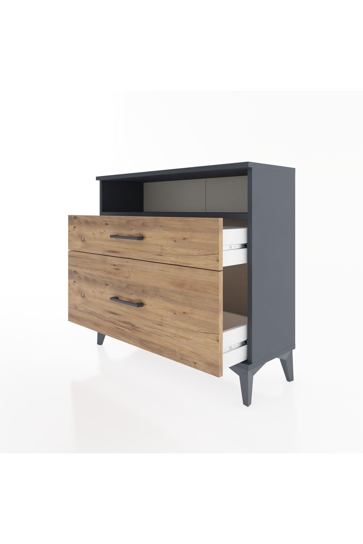 Arges Şifonyer Tek Raflı 2 Çekmeceli 88x30x80 - S03M011V6A