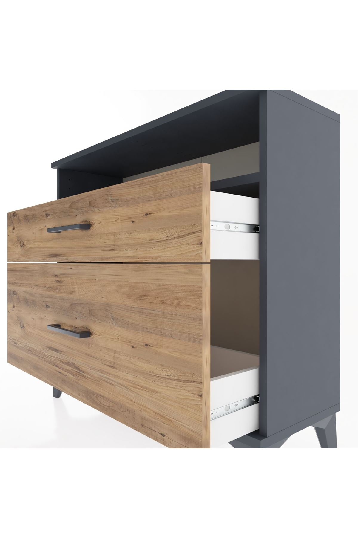 Arges Şifonyer Tek Raflı 2 Çekmeceli 88x30x80 - S03M011V6A
