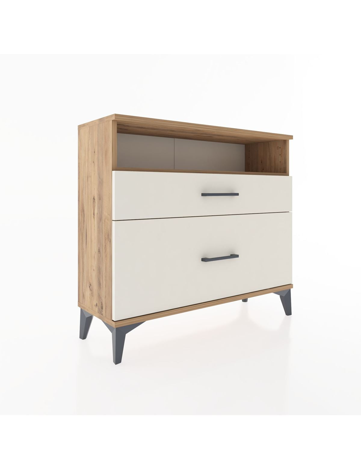 Arges Şifonyer Tek Raflı 2 Çekmeceli 88x30x80 - S03M011V7A