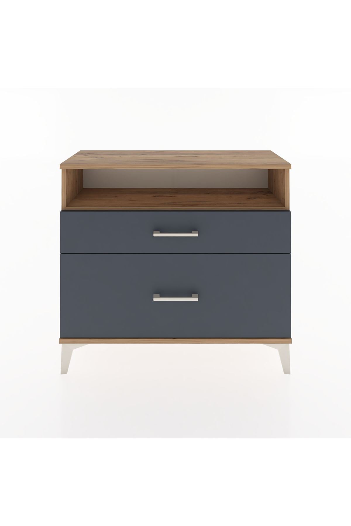 Arges Şifonyer Tek Raflı 2 Çekmeceli 88x30x80 - S03M011V8A