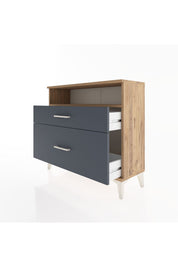 Arges Şifonyer Tek Raflı 2 Çekmeceli 88x30x80 - S03M011V8A