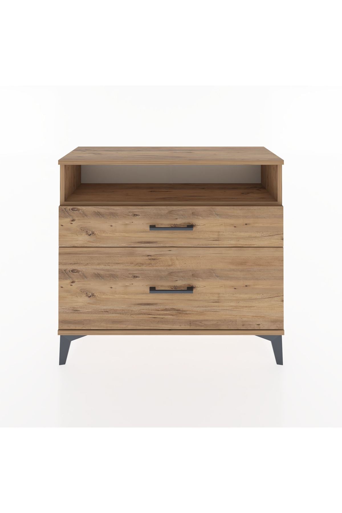 Arges Şifonyer Tek Raflı 2 Çekmeceli 88x30x80 - S03M011V9A