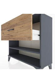 Arges Şifonyer Tek Raflı Tek Çekmeceli 88x30x80 - S03M012V6A
