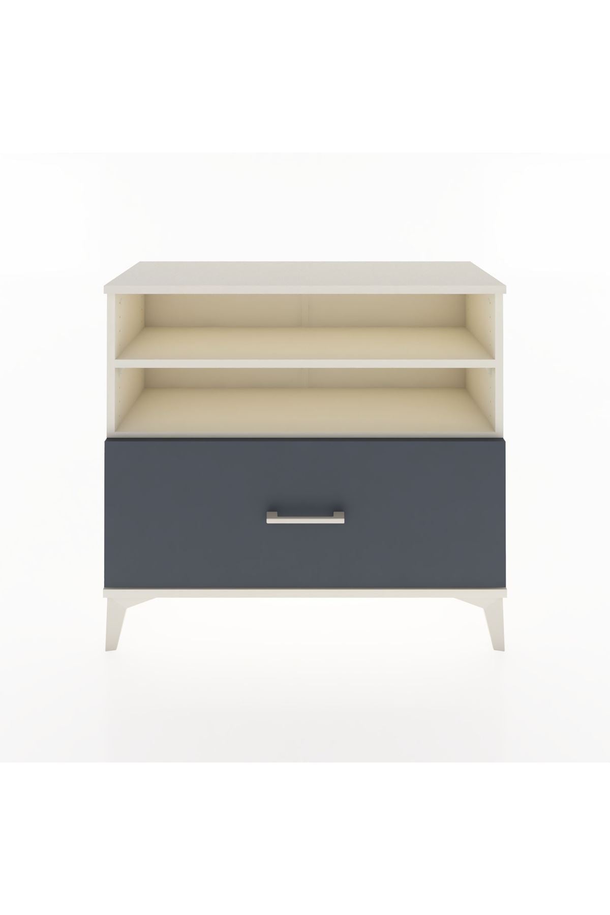 Arges Şifonyer 2 Raflı Tek Çekmeceli 88x30x80 - S03M013V2A