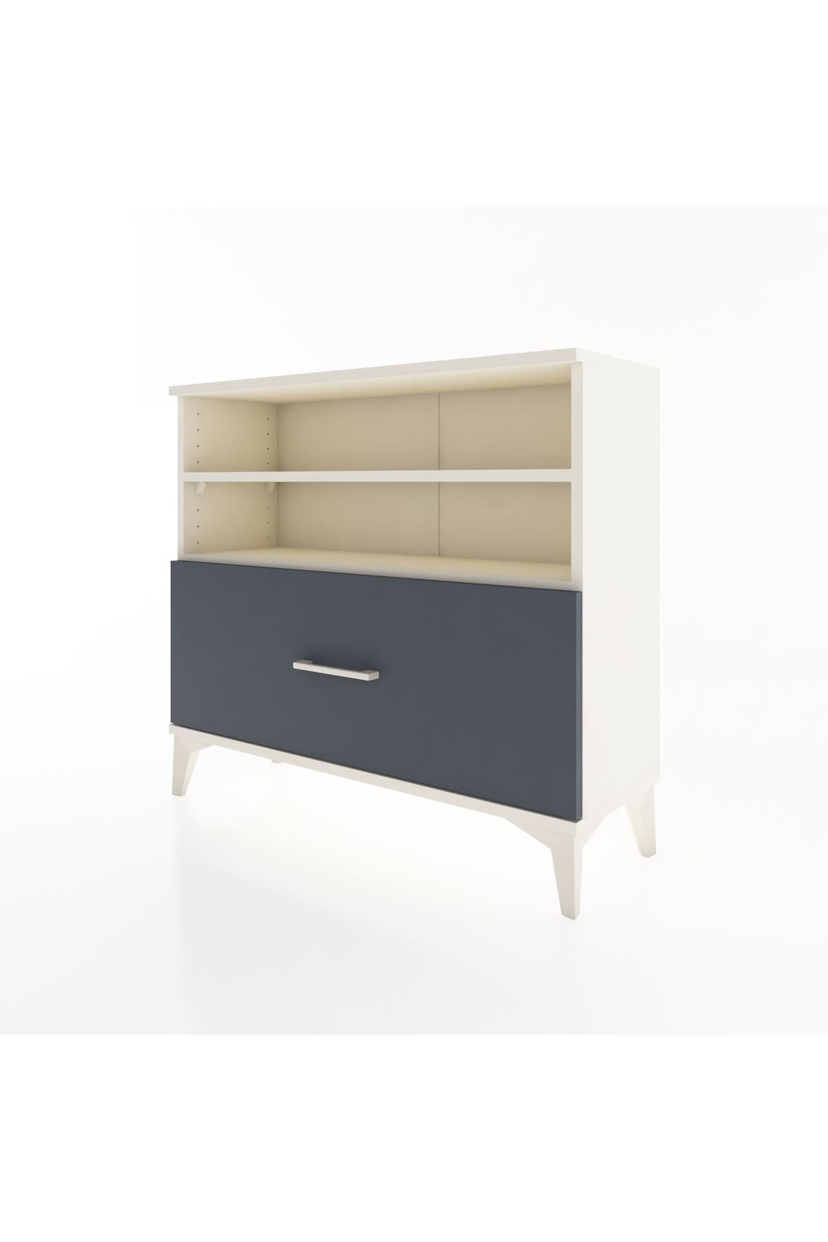 Arges Şifonyer 2 Raflı Tek Çekmeceli 88x30x80 - S03M013V2A