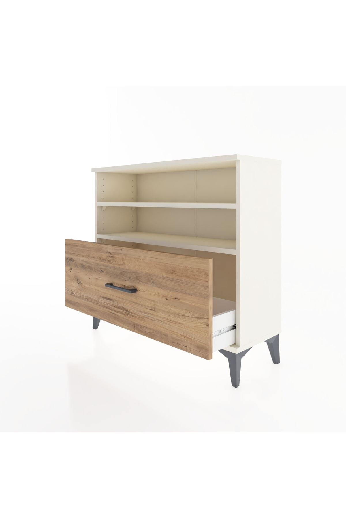 Arges Şifonyer 2 Raflı Tek Çekmeceli 88x30x80 - S03M013V3A