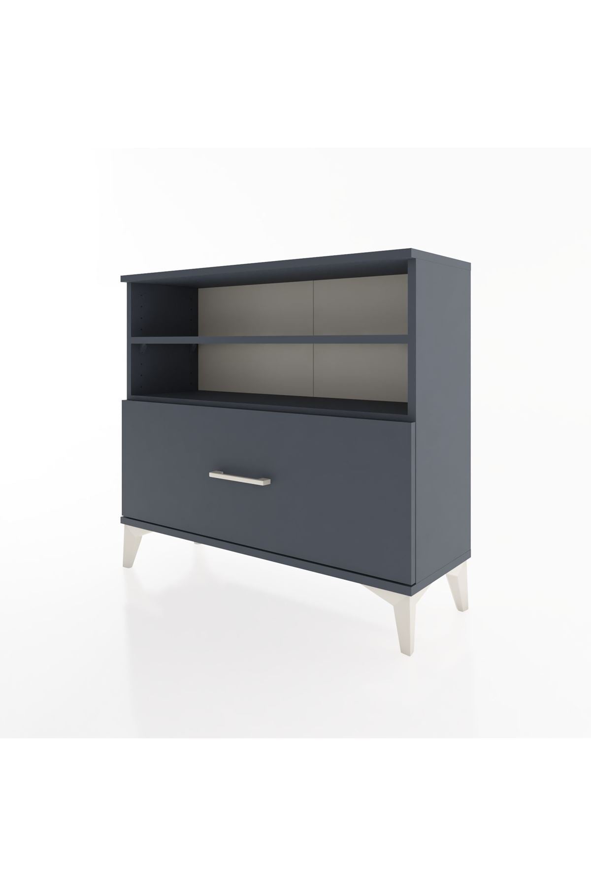 Arges Şifonyer 2 Raflı Tek Çekmeceli 88x30x80 - S03M013V5A