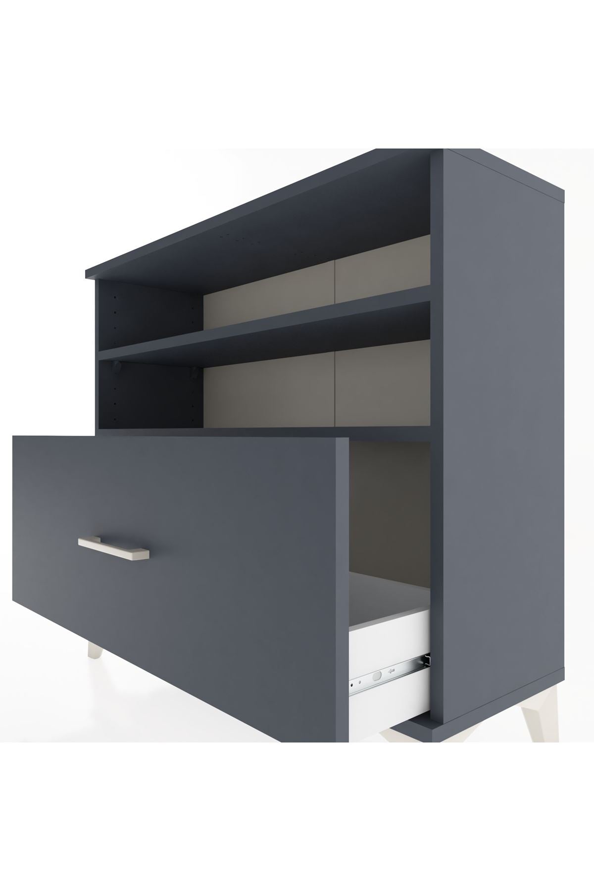 Arges Şifonyer 2 Raflı Tek Çekmeceli 88x30x80 - S03M013V5A