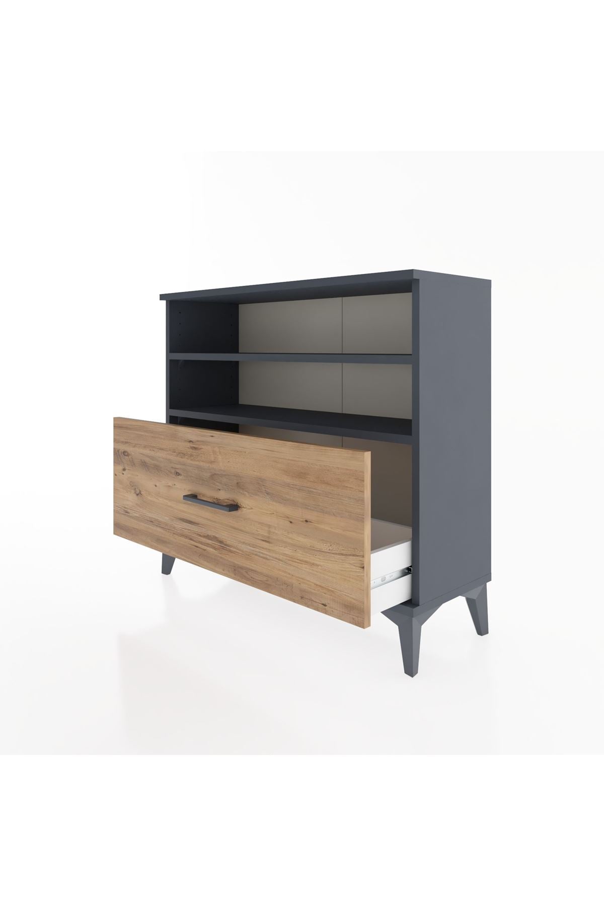 Arges Şifonyer 2 Raflı Tek Çekmeceli 88x30x80 - S03M013V6A