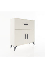 Arges Şifonyer Tek Raflı Tek Çekmeceli 2 Kapaklı 88x30x96 - S04M068V1A