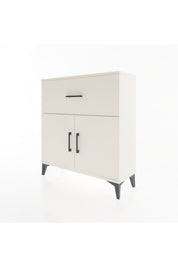 Arges Şifonyer Tek Raflı Tek Çekmeceli 2 Kapaklı 88x30x96 - S04M068V1A