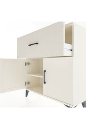 Arges Şifonyer Tek Raflı Tek Çekmeceli 2 Kapaklı 88x30x96 - S04M068V1A