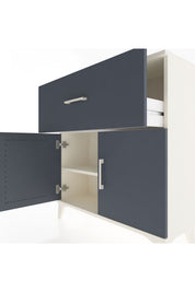 Arges Şifonyer Tek Raflı Tek Çekmeceli 2 Kapaklı 88x30x96 - S04M068V2A