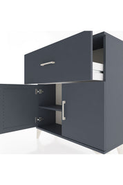 Arges Şifonyer Tek Raflı Tek Çekmeceli 2 Kapaklı 88x30x96 - S04M068V5A