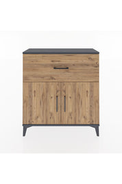 Arges Şifonyer Tek Raflı Tek Çekmeceli 2 Kapaklı 88x30x96 - S04M068V6A