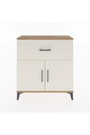 Arges Şifonyer Tek Raflı Tek Çekmeceli 2 Kapaklı 88x30x96 - S04M068V7A