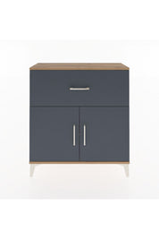 Arges Şifonyer Tek Raflı Tek Çekmeceli 2 Kapaklı 88x30x96 - S04M068V8A