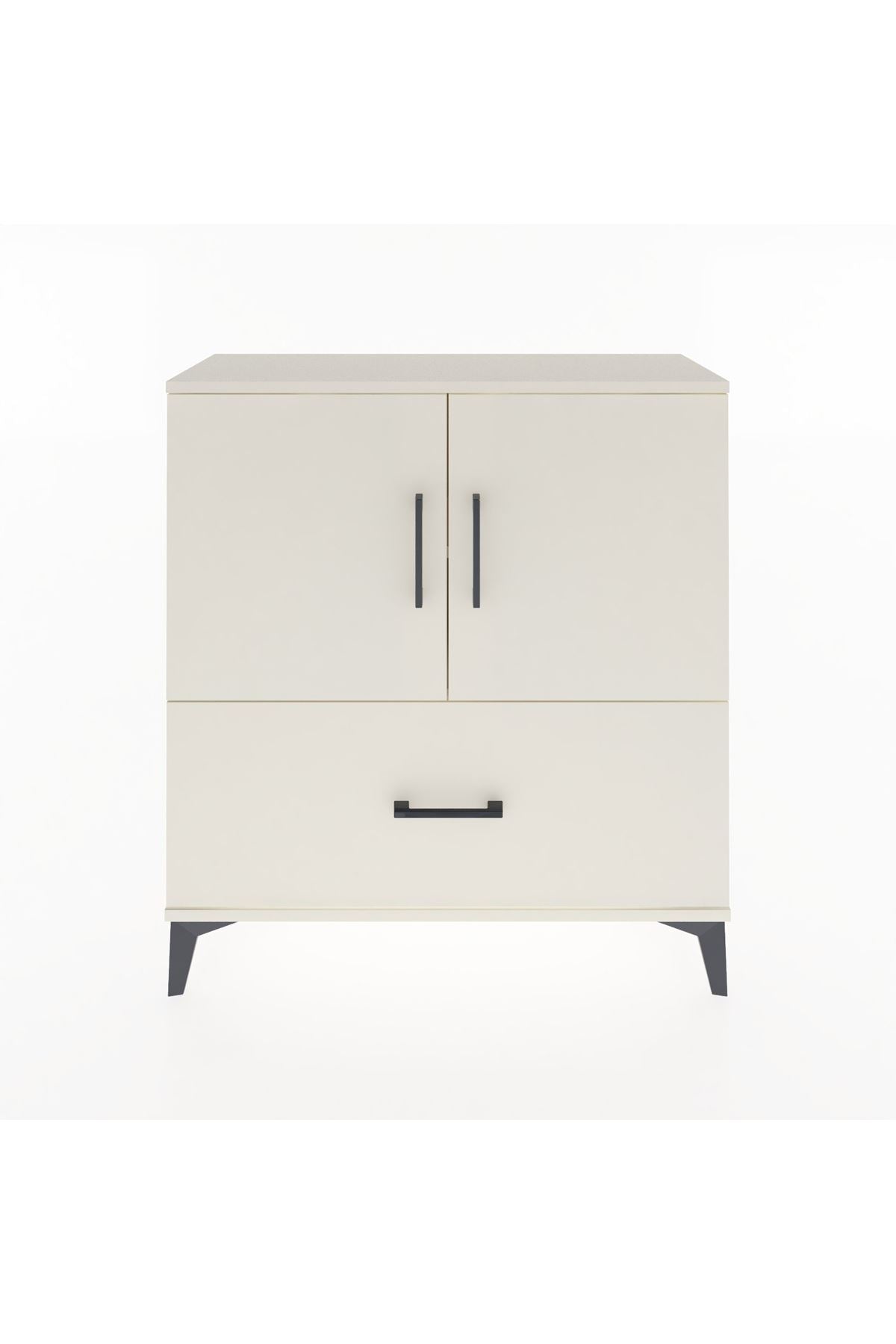 Arges Şifonyer 2 Raflı Tek Çekmeceli 2 Kapaklı 88x30x96 - S04M069V1A