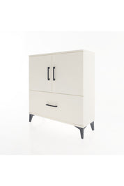 Arges Şifonyer 2 Raflı Tek Çekmeceli 2 Kapaklı 88x30x96 - S04M069V1A