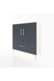 Arges Şifonyer 2 Raflı Tek Çekmeceli 2 Kapaklı 88x30x96 - S04M069V2A