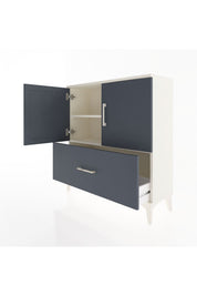Arges Şifonyer 2 Raflı Tek Çekmeceli 2 Kapaklı 88x30x96 - S04M069V2A