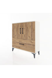 Arges Şifonyer 2 Raflı Tek Çekmeceli 2 Kapaklı 88x30x96 - S04M069V3A