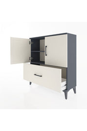 Arges Şifonyer 2 Raflı Tek Çekmeceli 2 Kapaklı 88x30x96 - S04M069V4A