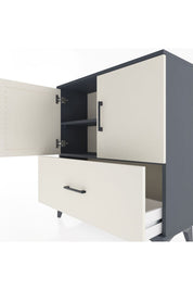 Arges Şifonyer 2 Raflı Tek Çekmeceli 2 Kapaklı 88x30x96 - S04M069V4A