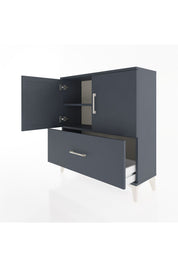 Arges Şifonyer 2 Raflı Tek Çekmeceli 2 Kapaklı 88x30x96 - S04M069V5A
