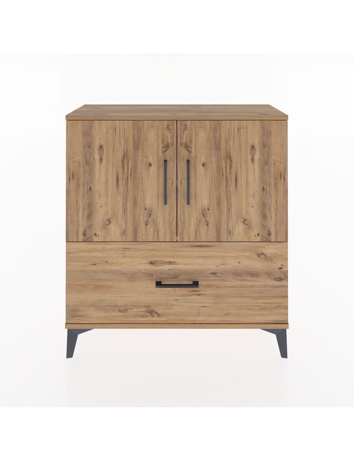 Arges Şifonyer 2 Raflı Tek Çekmeceli 2 Kapaklı 88x30x96 - S04M069V9A