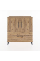 Arges Şifonyer 2 Raflı Tek Çekmeceli 2 Kapaklı 88x30x96