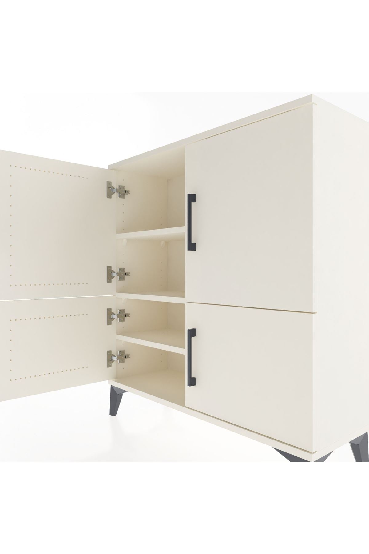 Arges Şifonyer 3 Raflı 4 Kapaklı 88x30x96 - S04M070V1A