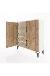 Arges Şifonyer 3 Raflı 4 Kapaklı 88x30x96 - S04M070V3A