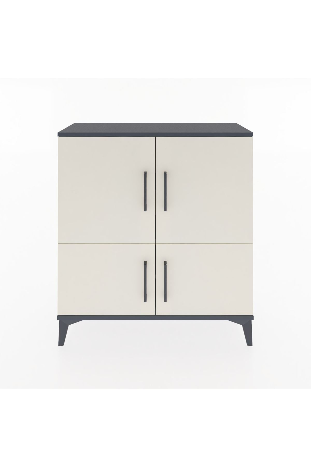 Arges Şifonyer 3 Raflı 4 Kapaklı 88x30x96 - S04M070V4A