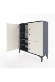 Arges Şifonyer 3 Raflı 4 Kapaklı 88x30x96 - S04M070V4A