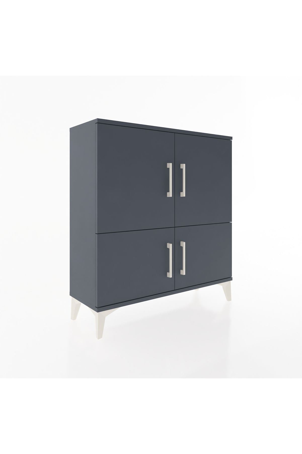 Arges Şifonyer 3 Raflı 4 Kapaklı 88x30x96 - S04M070V5A