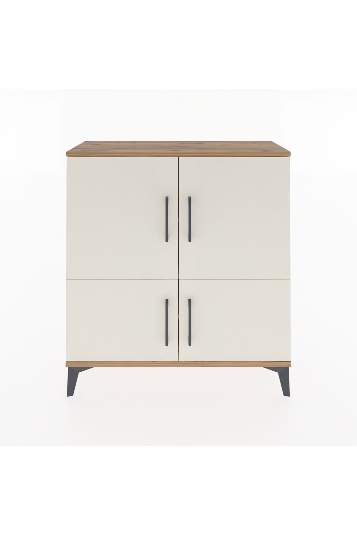 Arges Şifonyer 3 Raflı 4 Kapaklı 88x30x96 - S04M070V7A