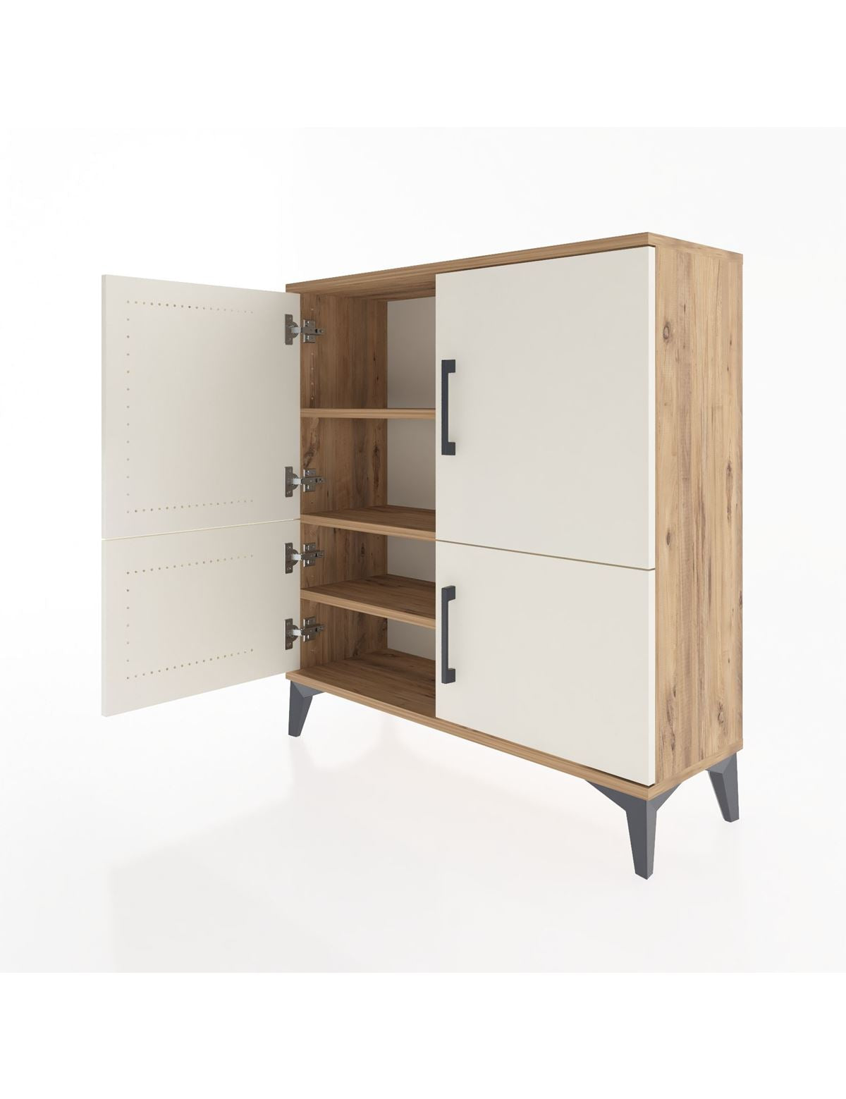 Arges Şifonyer 3 Raflı 4 Kapaklı 88x30x96 - S04M070V7A