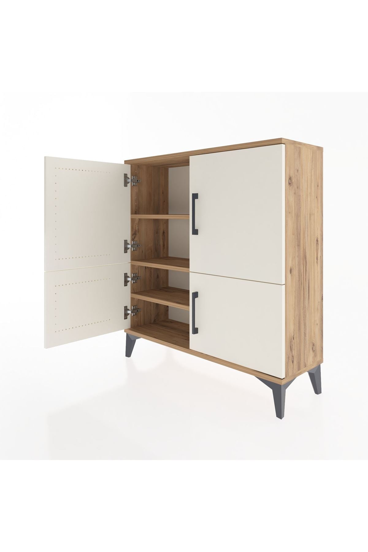 Arges Şifonyer 3 Raflı 4 Kapaklı 88x30x96 - S04M070V7A