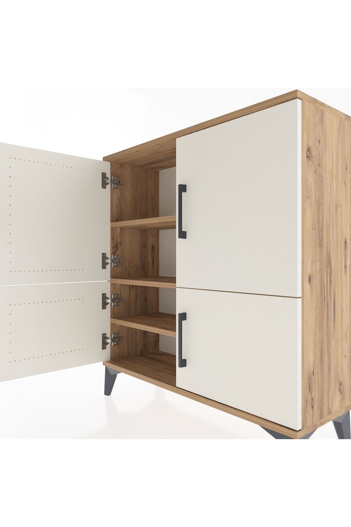 Arges Şifonyer 3 Raflı 4 Kapaklı 88x30x96 - S04M070V7A